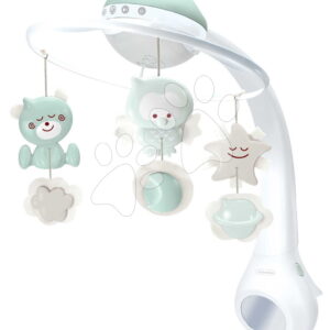 Hudební kolotoč nad postýlku 3v1 Projector Musical Mobile Sage Infantino s projektorem a nočním světlem zelený od 0 měsíců