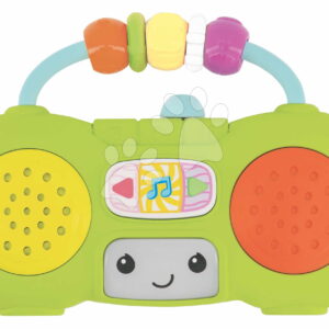 Hudební mini rádio Music & Light Pretend Mini Boombox Infantino 5 melodií a blikající světýlko od 6 měs