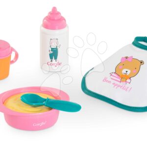 Jídelní souprava pro panenku Small Mealtime Set Corolle pro 30cm panenku 5 doplňků od 18 měsíců