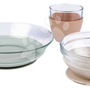 Jídelní souprava ze skla Duralex Glass Meal Set Natural Beaba z vysoce kvalitního temperovaného materiálu od 4 měsíců