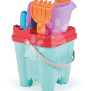 Kbelík set maxi Hrad Castle Bucket Summer Écoiffier s konvičkou a bábovičkami 6 dílů od 18 měsíců
