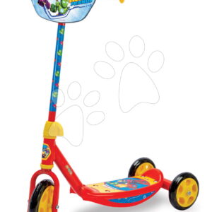Koloběžka tříkolová Iron Man 3 Wheels Scooter Smoby protiskluzová s výškově nastavitelnými řídítky max. 67 cm