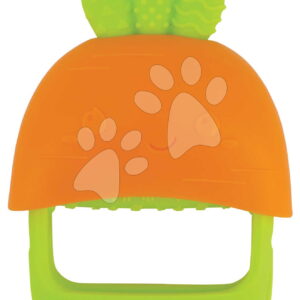 Kousátko Handy Dandy Teething Mitt Carrot Silicone Infantino silikonové od 0 měsíců