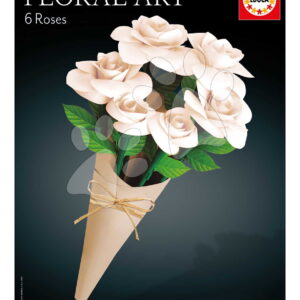 Kreativní tvoření Bílé růže Floral Art White Roses Educa poskládej si vlastní kytici od 14 let