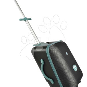 Kufr na kolečkách se sedátkem pro dítě Travel Case Eazy Luggage Beaba 2v1 s přídavnými kolečky pro stabilitu 22 l nosnost až 100 kg černý