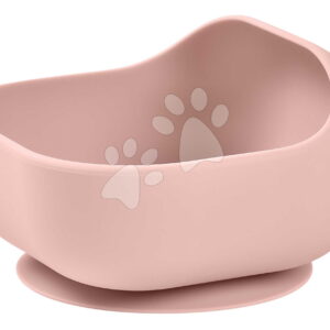 Miska pro miminka Silicone Suction Bowl Cotton Candy Beaba ze silikonu s přísavkou růžová od 4 měsíců