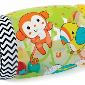 Nafukovací válec Džungle Jungle Peek & Roll Infantino s rolničkami od 6 měsíců