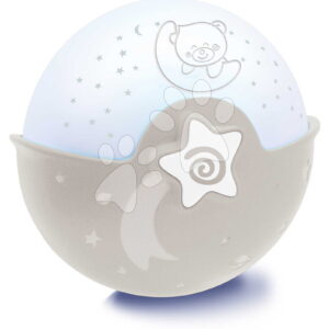 Noční lampička Soothing Light & Projector Ecru Infantino s hudbou a projektorem hnědá od 0 měsíců