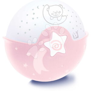 Noční lampička Soothing Light & Projector Pink Infantino s hudbou a projektorem růžová od 0 měsíců