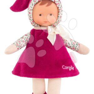Panenka Miss Pink Grenadine Mon Doudou Corolle s hnědýma očima 25 cm od 0 měsíců
