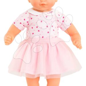 Panenka Mon Adorable Petit Poupon Hearts Corolle s modrýma mrkacíma očima se sukýnkou 30 cm od 12 měsíců