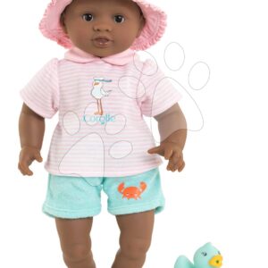 Panenka ke koupání Baby Bath Alyzée Mon Premier Poupon Corolle s hnědýma mrkacíma očima a kachničkou 30 cm od 18 měsíců