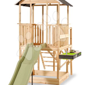 Panoramatický domeček na pilířích Panorama 550 Wooden Playhouse Exit Toys s pískovištěm