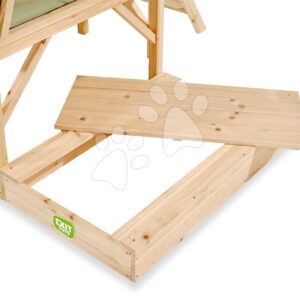 Pieskovisko z cyprusového dreva Wooden Sandpit Exit Toys s krytom 90*60 cm ET68056050