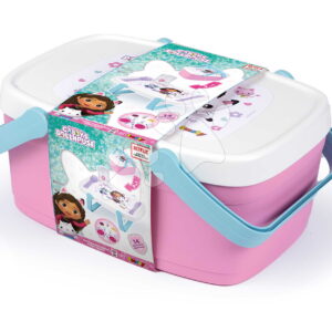 Piknikový košík a stolek 2v1 Gabby Picnic Basket Smoby 14 doplňků s jídelní sadou