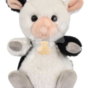 Plyšová kravička The Soft Stretch Cow Histoire d’Ours černo-bílá 20 cm od 0 měsíců