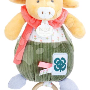 Plyšová kravička s melodií Aneth the Cow My Garden Music Box Doudou et Compagnie v dárkovém balení 20 cm od 0 měsíců