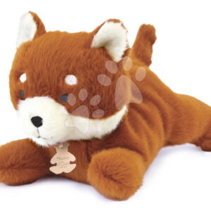 Plyšová panda červená s těžkým bříškem P'tit Relax Red Panda Histoire d’ Ours oranžová 22 cm od 0 měsíců