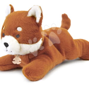 Plyšová panda červená s těžkým bříškem P'tit Relax Red Panda Histoire d’ Ours oranžová 30 cm od 0 měsíců