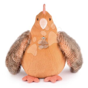 Plyšová slepice Madame Poule XXL Histoire d’ Ours oranžová 50 cm od 0 měsíců