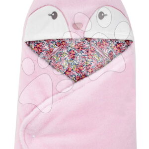 Plyšová zavinovačka pro miminka Baby Nest Deer Boh'aime Doudou et Compagnie růžová 70 cm od 0 měsíců