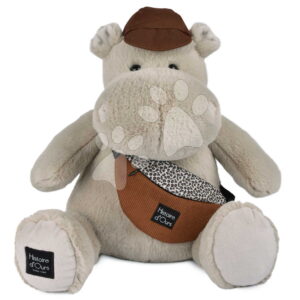 Plyšový hrošík s ledvinkou Hello Brook! Hippo Histoire d’ Ours béžový 38 cm od 0 měsíců
