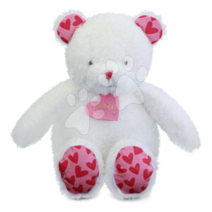 Plyšový medvídek Bear Je T'aime Doudou et Compagnie v dárkové tašce bílý 25 cm od 0 měsíců