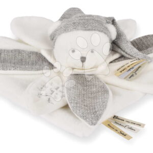 Plyšový medvídek na mazlení Doudou 25 Years Doudou Collector Grey Doudou et Compagnie v dárkovém balení šedý 25 cm od 0 měsíců