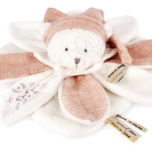 Plyšový medvídek na mazlení Doudou 25 Years Doudou Collector Pink Doudou et Compagnie v dárkovém balení růžový 25 cm od 0 měsíců