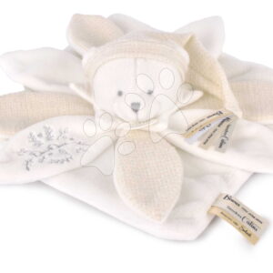 Plyšový medvídek na mazlení Doudou 25 Years Doudou Collector White Dodou et Compagnie v dárkovém balení bílý 25 cm od 0 měsíců