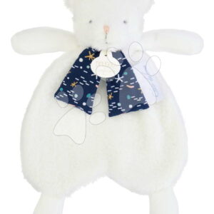 Plyšový medvídek svítící ve tmě Moonlight Collection Doudou et Compagnie v dárkovém balení bílý 26 cm od 0 měsíců