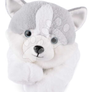 Plyšový pejsek husky The Soft Stretch Husky Histoire d’Ours šedo-bílý 40 cm od 0 měsíců
