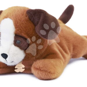 Plyšový pejsek s těžkým bříškem P'tit Relax Brown Dog Histoire d’ Ours hnědý 30 cm od 0 měsíců