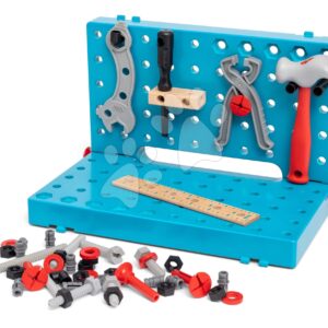 Pracovní stolek s nářadím Builder Work Bench BRIO s montážními otvory 59 dílů