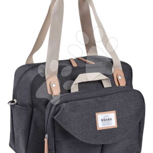 Přebalovací taška ke kočárku Geneva II Changing Bag Dark Heather Grey Beaba s přebalovací podložkou šedá