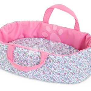 Přenosná postýlka pro panenku Flowered Carry Bed Corolle pro 30cm panenku od 18 měsíců