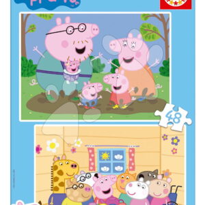 Puzzle Peppa Pig Educa 2 x 48 dílků od 4 let