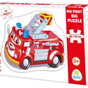 Puzzle podlahové hasičské auto Dohány velké 12 dílů od 24 měsíců