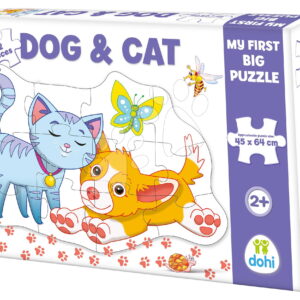 Puzzle podlahové pejsek a kočička Dohány velké 12 dílů od 24 měsíců