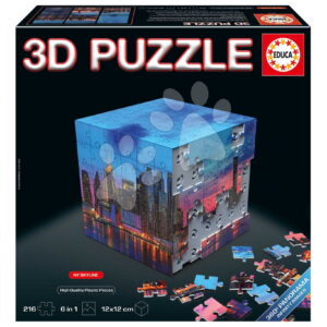 Puzzle v kostce Panorama New York 3D Cube NY Panorama Educa 216 dílků od 8 let