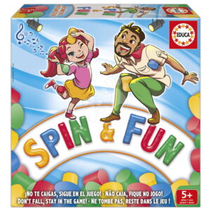 Rodinná hra Rovnováha s pěnovými válci Spin & Fun Educa pro 2–4 hráče ve španělštině