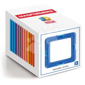 Rozšíření k magnetické stavebnici Čtverec Square Set Magformers 12 dílů