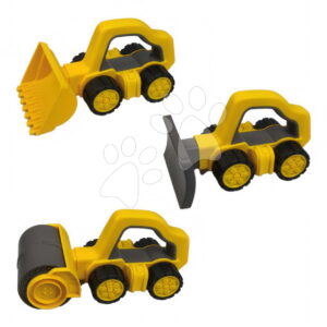Sada 3 pracovní autíčka do písku Power Worker Griffy Set BIG bagr pluh a silniční válec od 12 měsíců