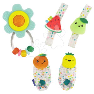 Sada chrastítek pro nejmenší Baby’s 1st Rattle Set Infantino 3dílná od 0 měsíců