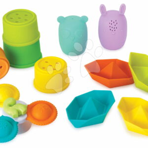 Sada hraček do vany Spin Squirt & Sail Bath Fun Playset Infantino 11dílná od 0 měsíců
