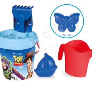 Sada střední kbelík Toy Story ozdobené Smoby s konvičkou