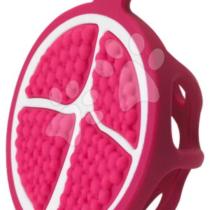 Silikonové kousátko Granátové jablko Soothing Silicone Teether Pomegranate Infantino pro děti od 0 měsíců