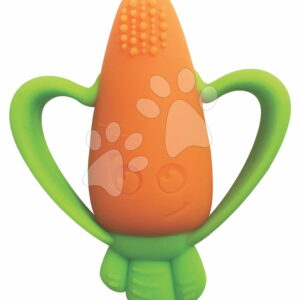 Silikonové kousátko Mrkev Textured Carrot Teether Infantino oranžové od 0 měsíců
