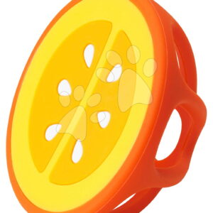 Silikonové kousátko Pomeranč Soothing Silicone Teether Orange Infantino oranžové od 0 měsíců