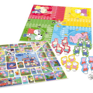 Společenská hra Peppa Pig Parchesi & Goose Educa pro 2–4 hráče ve španělštině